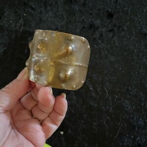 Copper Textured Cuff Bracelet Brutalist